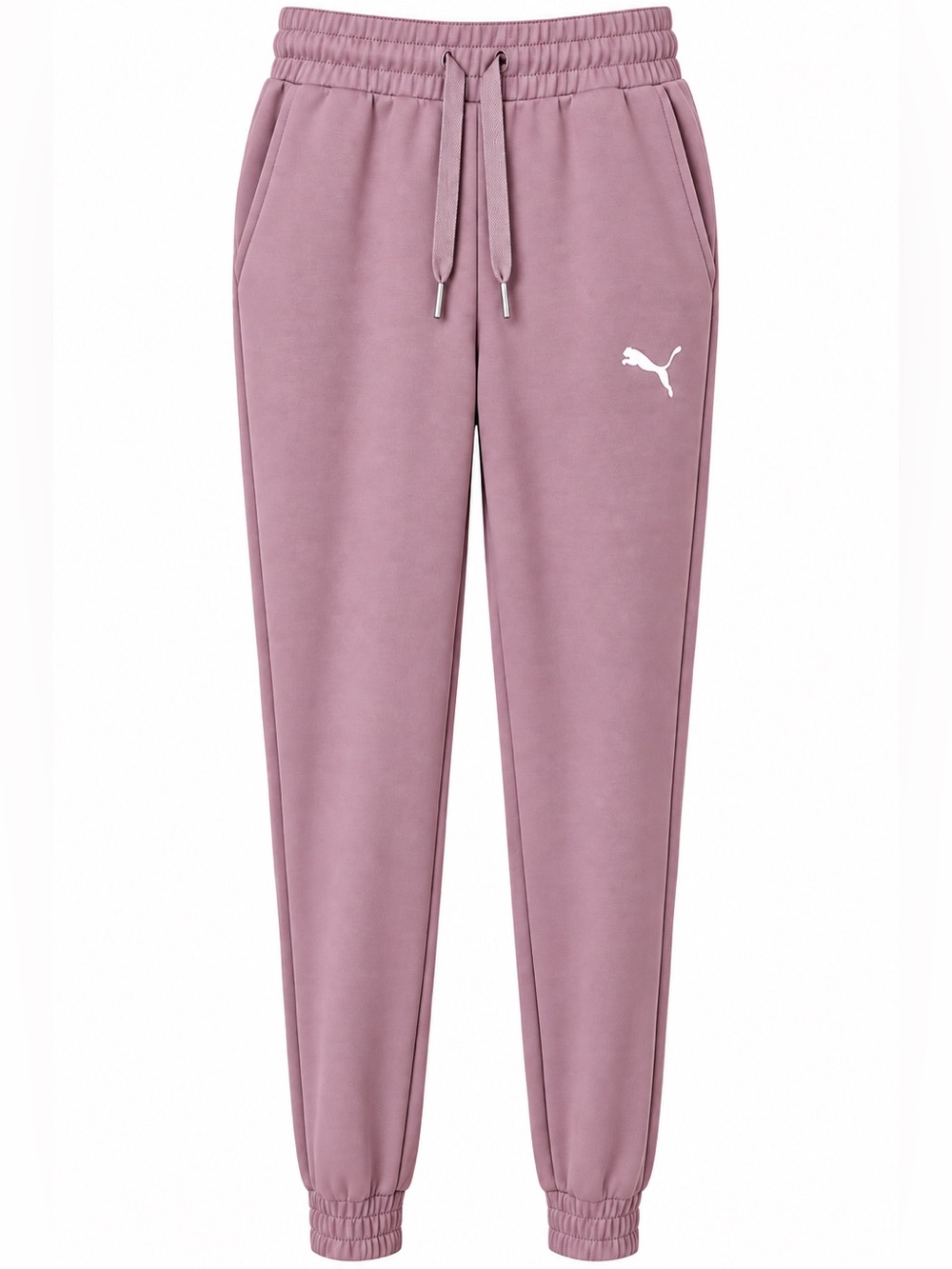 PUMA Womenโs Mauve Pink Jogger Pants Size XS Drawstring Athletic Lounge